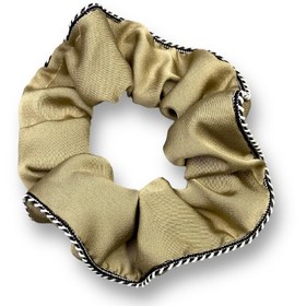 تصویر اسکرانچی ساتن لبه راه راه 