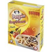 تصویر صبحانه کامل کراسلی موز و عسل کارتن پنگوئن 375 گرم 