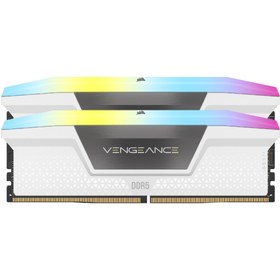 تصویر رم کامپیوتر Vengeance RGB کورسیر دوکاناله 32GB فرکانس 5600MHz Corsair Vengeance RGB DDR5 5600MHz CL36 32GB(2x16GB) Desktop Memory