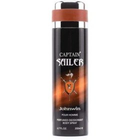 تصویر اسپری مردانه جانوین کاپیتان بلک (Johnwin spray CAPTAIN SAILER) حجم 200 میل Johnwin spray CAPTAIN SAILER 200ML