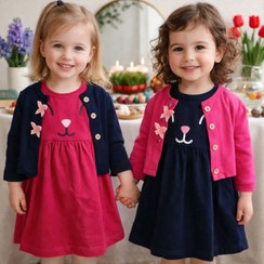 تصویر کت و سارافون بچگانه جنس پنبه 