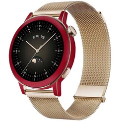 تصویر برچسب ماهوت طرح Matte-Warm-Red مناسب برای ساعت هوشمند هوآوی Watch GT 3 42mm 