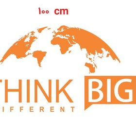 تصویر برچسب think big different نقشه جهان 