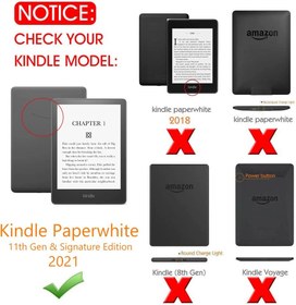 تصویر کیس کتابخوان کیندل6.8اینچ -T Tersely Slimshell Case Cover for All-New Kindle Paperwhite (11th Generation-2021, 6.8 inch-ارسال 20 روز کاری 