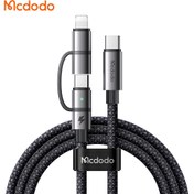 تصویر کابل شارژ ۲ در ۱ مک دودو مدل CA-0450 طول ۱.۲ متر 