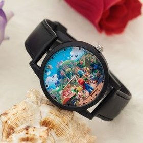 تصویر ساعت مچی عقربه ای ناکسیگو مدل Untitled Super Mario film کد LF14080 