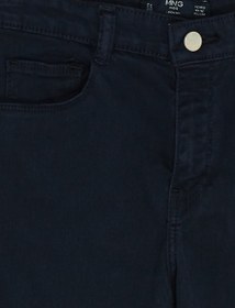 تصویر جین اسلیم فیت آبی تیره برند mango Skinny Fit Jeans Navy