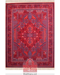 تصویر فرش تهران کلکسیون آوانگارد 1200 شانه طرح درختی لاکی سرمه‌ای کاربنی 