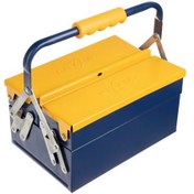 تصویر جعبه ابزار فلزی وکسر 40 سانت 2 طبقه مدل 402 