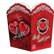 تصویر ظرف پاپ کورن سورساتان مدل لاو بسته 8 عددی 