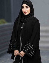 تصویر عبای زنانه عربی مدل خاتون مغزی دوزی 