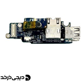 تصویر برد یو اس بی و شبکه لپ تاپ DAUGHTER BOARD USB LAN DELL LATITUDE D620/D630 REV 1.0 DAUGHTER BOARD USB LAN DELL LATITUDE D620 REV 1.0 LS-2792P