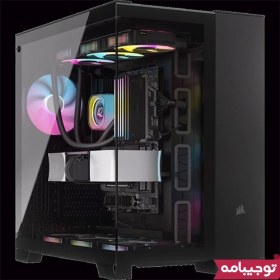 تصویر کیس کورسیر Case Corsair 6500X Dual Chamber Corsair 6500X Mid-Tower Dual Chamber Black PC Case