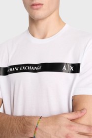 تصویر Armani Exchange پنبه مناسب دوچرخه Yaka Tring مردانه's 6rztap ZJ9TZ 1100 