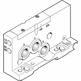 تصویر اتصالات شیر برقی فستو-صفحه پایانی شیر برقی فستوVMPAL-EPR-SP (560947) 