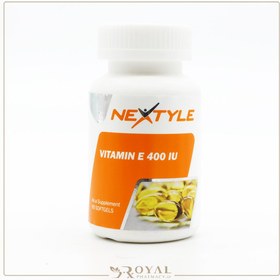 تصویر کپسول ژلاتینی ویتامین ای ۴۰۰ نکستایل ۶۰ عددی Nextyle Vitamin E 400 iu 60Softgels