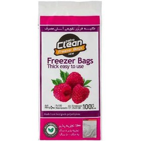 تصویر کيسه فريزر تجزيه پذير 100 عددي چسپدار(آلکا) پتروکلين 