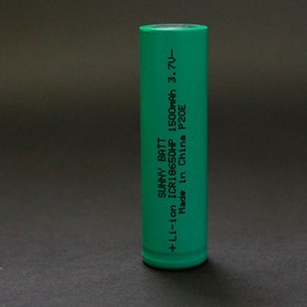 تصویر باتری لیتیوم 18650 شارژی 3.6 ولت 1500 HPمیلی آمپر sunnybatt 