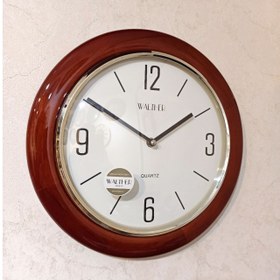 تصویر ساعت دیواری چوبی والتر گرد مدل 10503 