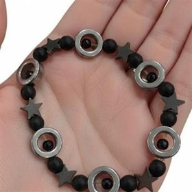 تصویر دستبند حدید و اونیکس 