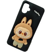 تصویر قاب سیلیکونی سامسونگ A07 پاپ سوکت دار طرح Labubu 