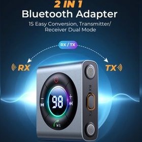 تصویر دانگل بلوتوث خودرو شارژی Joyroom JR-CB2 AUX Joyroom JR-CB2 AUX Bluetooth Music Receiver