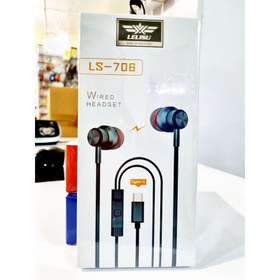 تصویر هندزفری سیمی تایپ سی LELISU مدل LS-706 Handsfree Cable LELISU LS-706