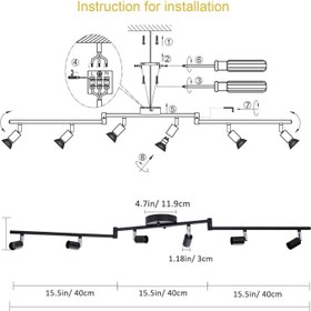 تصویر چراغ ریلی سقفی AIBOO GU10- ارسال 15 الی 20 روز کاری 