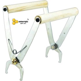 تصویر انبر قابگیر زنبور عسل دسته چوبی 