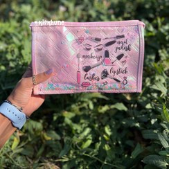 تصویر کیف آرایش آکواریومی قایقی makeup bag