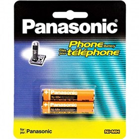 تصویر باتری نیم قلمی شارژی (قابل شارژ) پاناسونیک 830 -2 عددی-غیر اصل 6 جفتی 