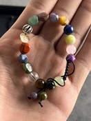 تصویر دستبند سنگ ونقره 