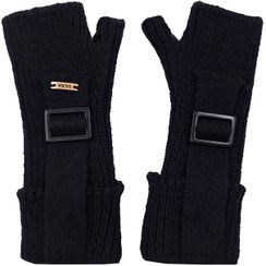 تصویر ساق دست بافتنی زنانه سیلکا مدل سگک دار کد 1526 