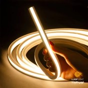 تصویر ریسه نئون فلکس سیلیکونی توکار تراکم 294 برند لوپ لایت (سیلیکون توکار) 