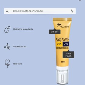 تصویر ضدآفتاب سان فلویید آرتیستا ARTISTA Sun Fluid SunScreen 