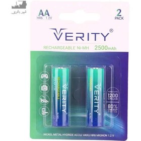 تصویر باتری قلمی شارژی 2500mAh VERITY 