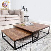 تصویر میز جلو مبلی مدرن فلزی M110 - mdf M110