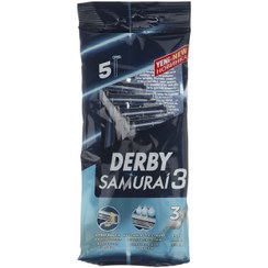 تصویر خودتراش دربی مدل سامورایی ۳ بسته ۵ عددی 