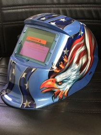 تصویر کلاه ماسک اتوماتیک جوشکاری 3 ولوم - قرمز AUTO WELDING HELMET