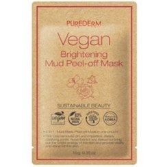 تصویر ماسک پیل آف وگن مدل خاک رس PUREDERM VEGAN Brightening Mud Peel-off Mask