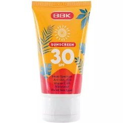 تصویر کرم ضدآفتاب بی رنگ ببک مدل SPF30 مناسب انواع پوست حجم 50 میلی لیتر 