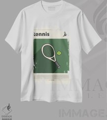 تصویر تیشرت طرح دار تنیس اثر گاستروورلد Graphic T-Shirt "Tennis" by GastroWorld