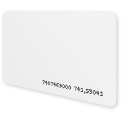 تصویر کارت PVC Mifare خام سفید (براق) Mifare PVC Card 1k , 4k