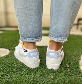 تصویر کتونی زنانه و مردانه نایک بلیزر پلتفرم سفید مشکی ا Nike Blazer Nike Blazer