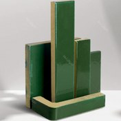 تصویر آجر لعابی سبز رنگ 