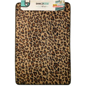 تصویر پادری مخملی شیکومت مدل پلنگی رنگ قهوه ای 