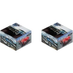 تصویر دستمال کاغذی 50 برگ گلریز مدل ماشين بسته 2 عددی 