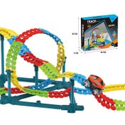 تصویر ماشین بازی ریسینگ ۲۳۴ قطعه ای انعطاف پذیر ضد جاذبه 