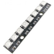 تصویر ماژول LED RGB خطی 8 تایی WS2812 WS2812 8-pin linear RGB LED module