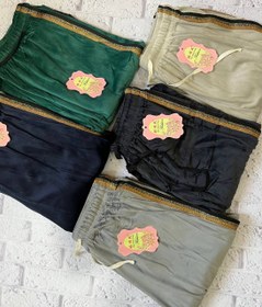 تصویر شلوار دامنی مخمل بغل خط تو خز سایز ۱ 